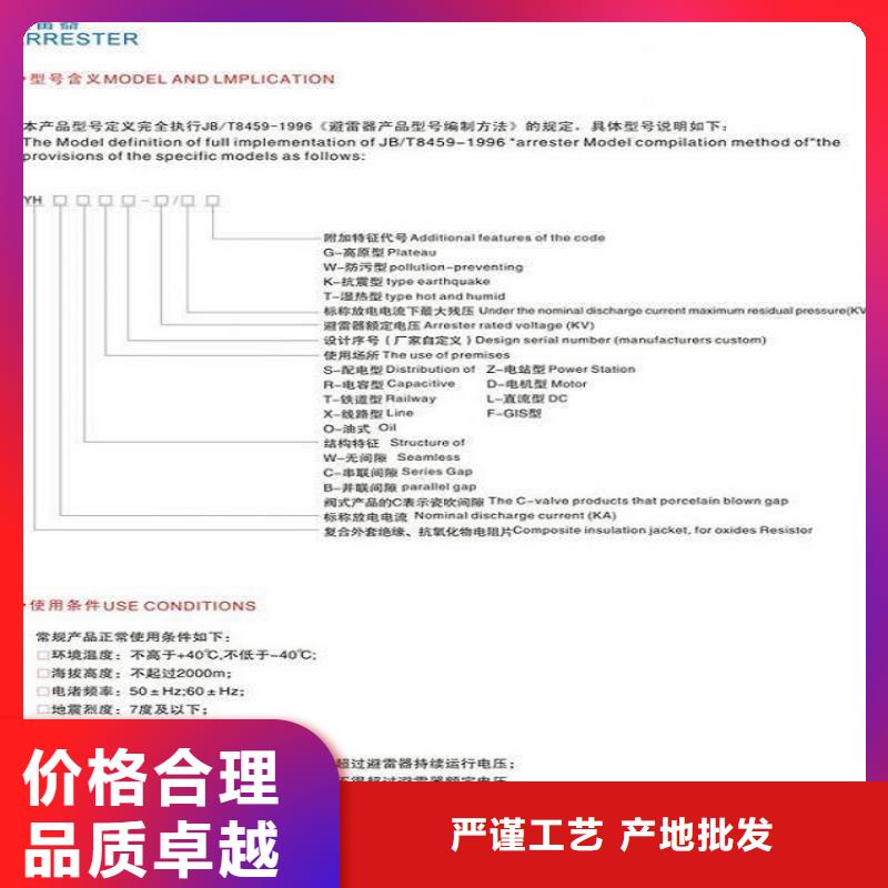 避雷器Y10W-192/500【羿振电气】