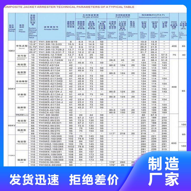 避雷器YH5WT-42/120【羿振电气】