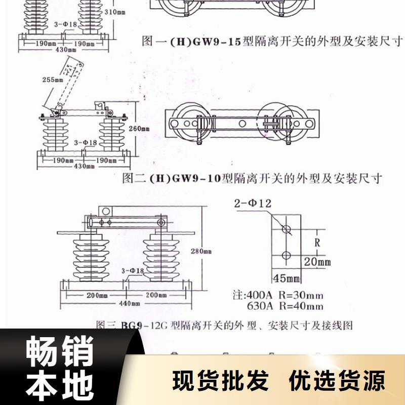 【羿振电气】高压隔离开关FGW9-15/400