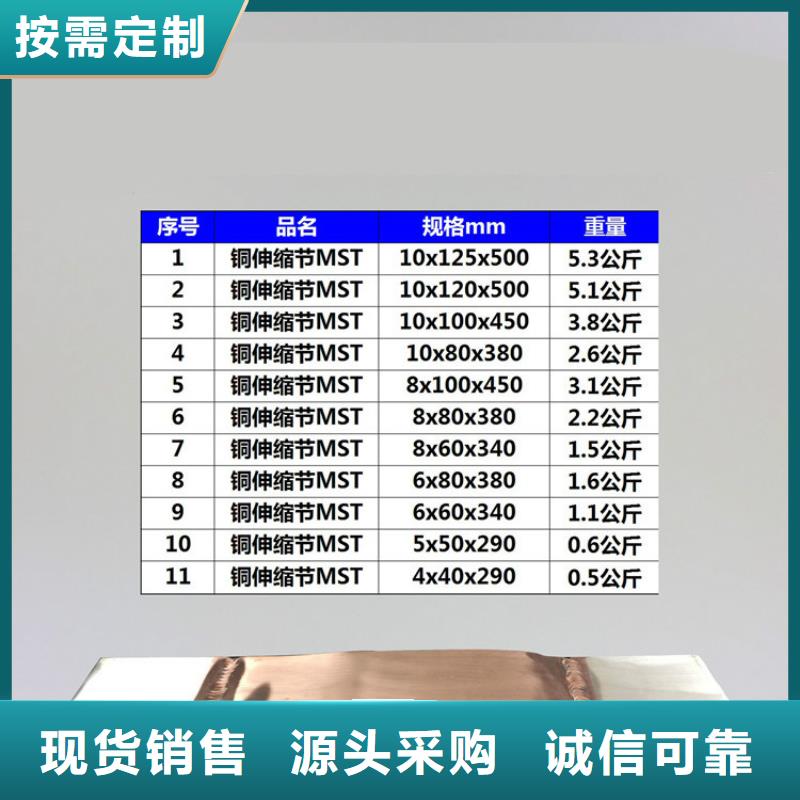 MT-12×125×500母线伸缩节/软连接