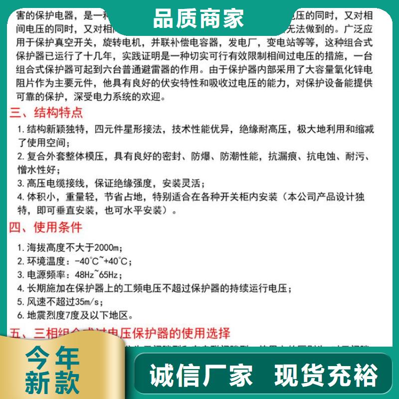 保护器(组合式避雷器)YHB5WR-10/27*10/27