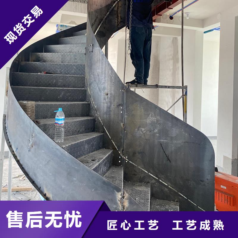 沧州市东光弧形旋转螺旋钢结构楼梯专业安装