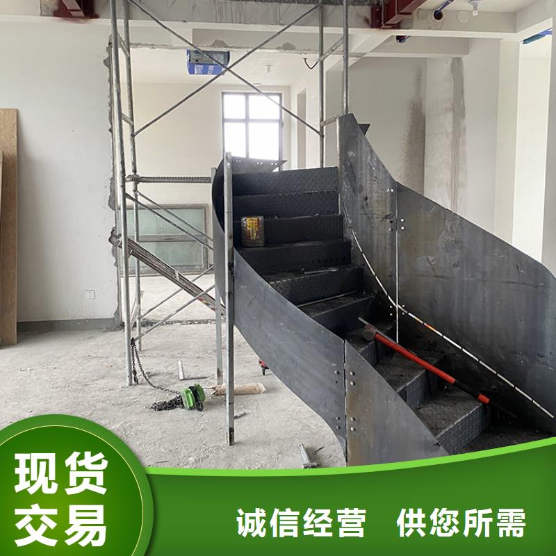 沧州市东光弧形旋转螺旋钢结构楼梯专业安装